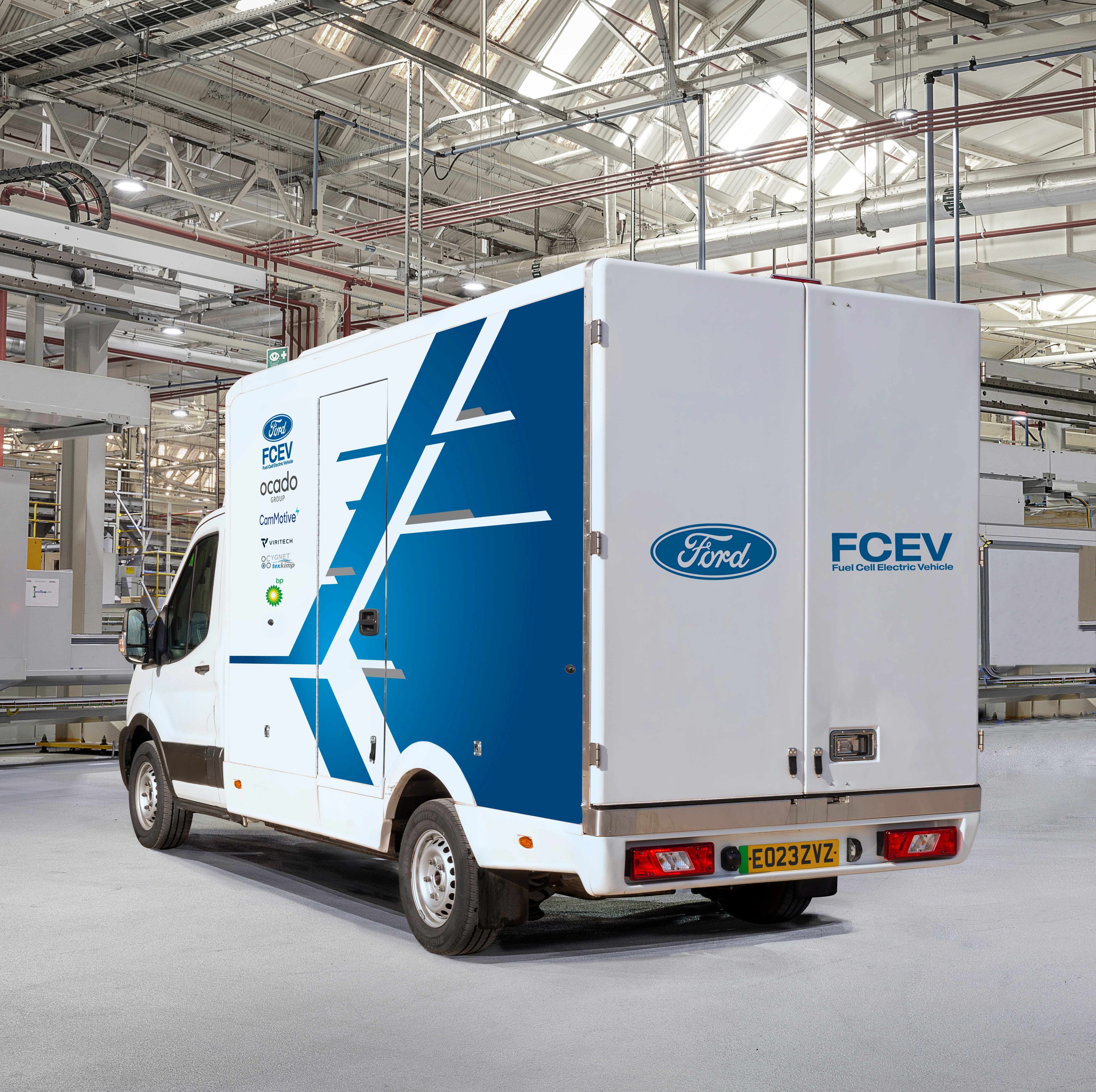  Ford leads innovation consortium testing hydrogen fuel cell technology on all-electric E-Transit, with vehicle conversion by Ford Pro commercial experts. License expires -------------------------- IN PERPETUITY License scope -------------------------- A - Earned editorial, press releases, press kits Copyright and image rights -------------------------- This content is solely for editorial use and for providing individual users with information. Any storage in databases, or any distribution to third parties within the scope of commercial use, or for commercial use is permitted with written consent from Ford of Britain C&PA only.